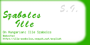 szabolcs ille business card